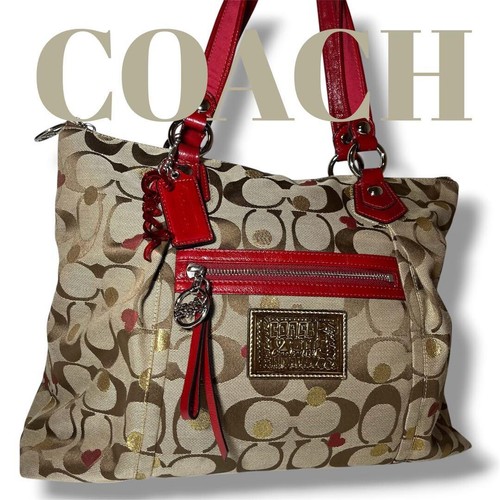 Coach signature heart dot tote - coach,