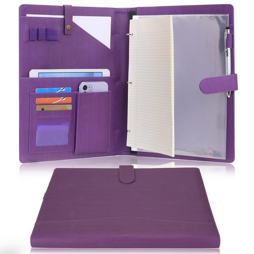 Leather portfolio holder - leather,