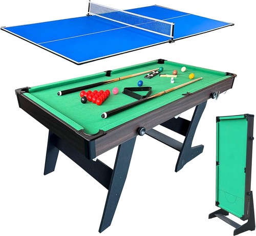 6ft folding snooker pool table - pool,