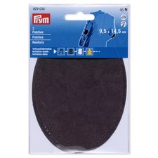 Prym Imitation Suede Repair Patches Iron-on and Sew For Elbow and Knee's
