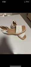 Next Forever Women's Comfort Sandals, Size 6, Leather Cream