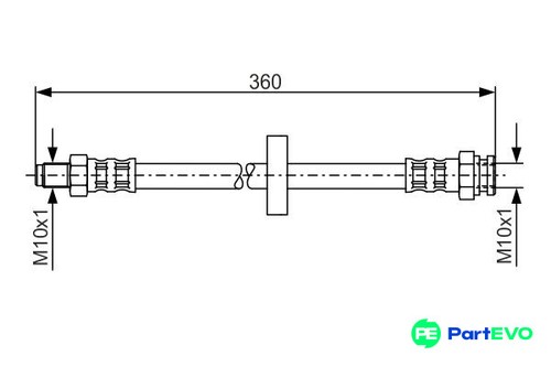 Bosch brake hose 1987481017 - brake,