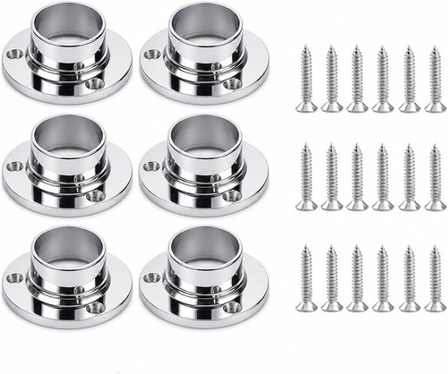 6pcs 25mm wardrobe rail - 25mm,