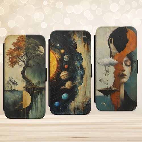 Surreal art galaxy tree face - surreal,