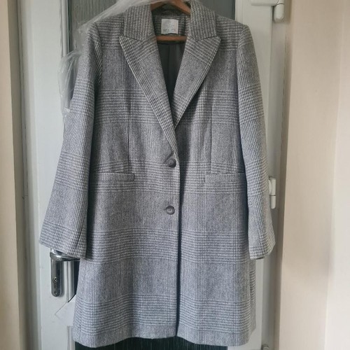 Women lined grey coat - women's,