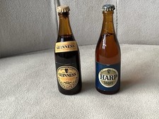 Miniature Harp Lager & Guinness Bottles 