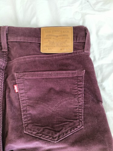 Levi 511 skin fit burgundy - 511,