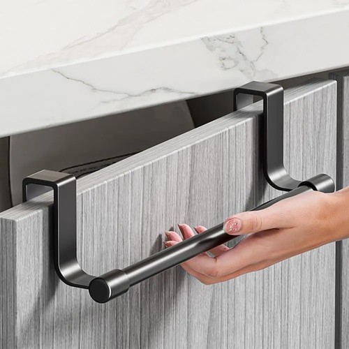 Towel rail over door cupboard - over,