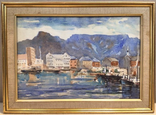 1960s watercolour painting - watercolour,