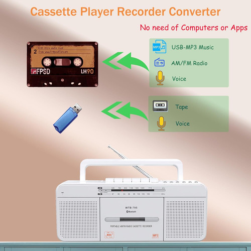 Vintage cassette player - cassette,
