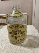 Westons Traditional Draught Scrumpy British  Cider Empty Bottle.Vintage 1704ml