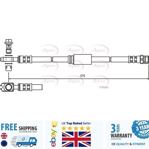 Brake hose hos3757 for - brake, vw