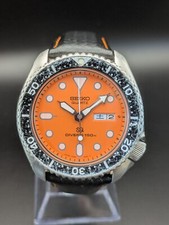 Seiko SQ 7548-700A Vintage 1980 Orange Dial JDM Kanji Quartz Diver - SERVICED
