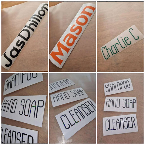 Personalised vinyl lettering - vinyl,