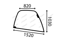 For JCB TELETRUK SIDE WINDOW