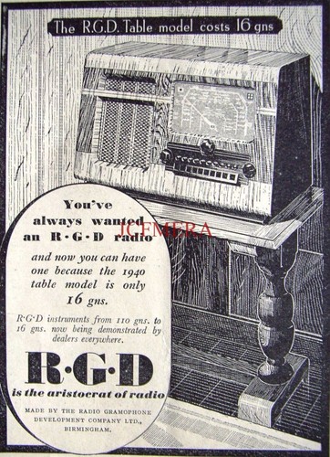 1939 16gns table - 16gns,