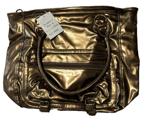 Shiny bronze lightweight tote - shiny,