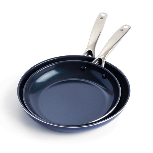 Blue diamond frying pan set - blue,