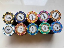 Monte Carlo Poker Chips Set