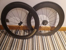 Reynolds Carbon TT Tri Aero wheelset:  Rim Clincher 10 speed 60mm