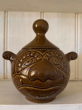 Vintage Faced Onion Pot/Jar