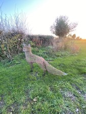 Handmade Wire Fox Sculpture
