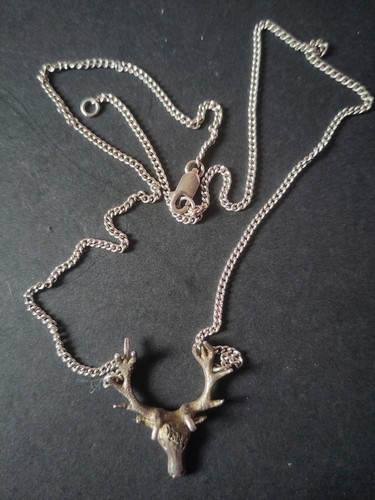 925 sterling stag head - stag,