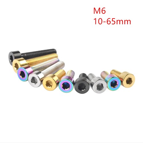 Titanium bike stem screw - m6, ti