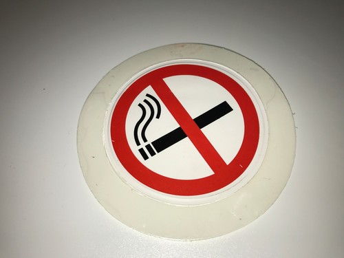 White round tax disc - round,