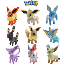 Eevee Evolution plushies, Pokemon Doll Set Eeveelution Standing Soft Toys Gift