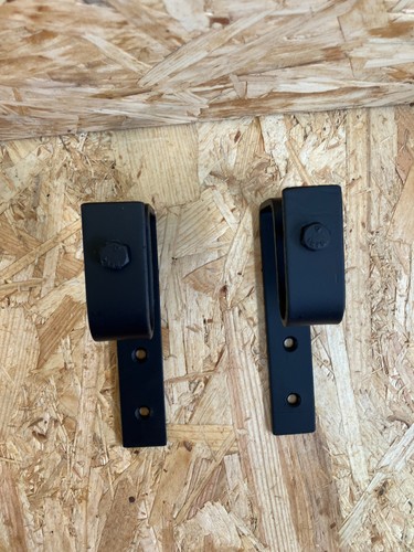 Wrought iron curtain pole - 2x,