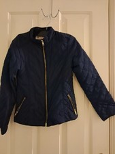 H & M NAVY BLUE GIRLS COAT