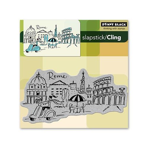 Penny black cling rubber - cling,