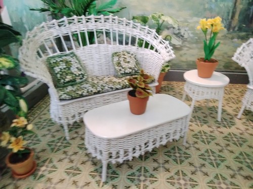 Dollhouse handmade wicker - wicker, pc