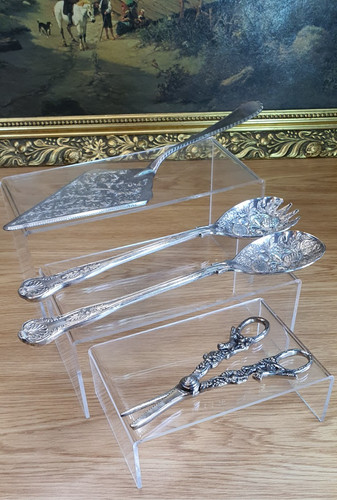 Silver plate serving pieces - serving,