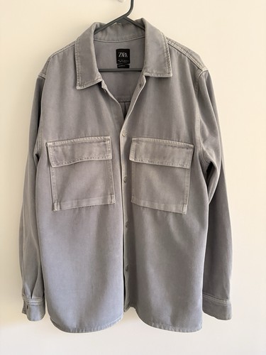 Zara men blue overshirt - men’s,
