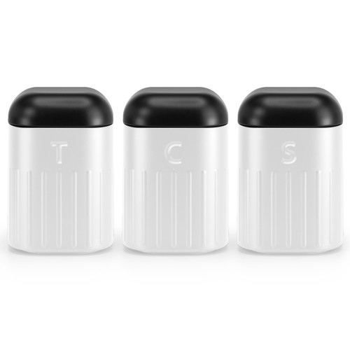 Tea coffee sugar canisters - sugar,