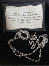 Mio Argento silver 925 necklace  & Charm Pendant In Original Box