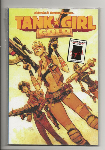 Tank girl gold graphic - gold,