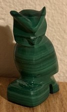 Vintage Green Malachite Carved