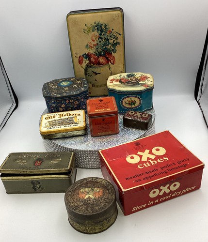 Collection vintage tins job - collection, of
