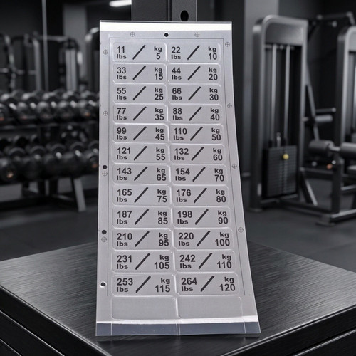 Weight plate label stickers - plate,