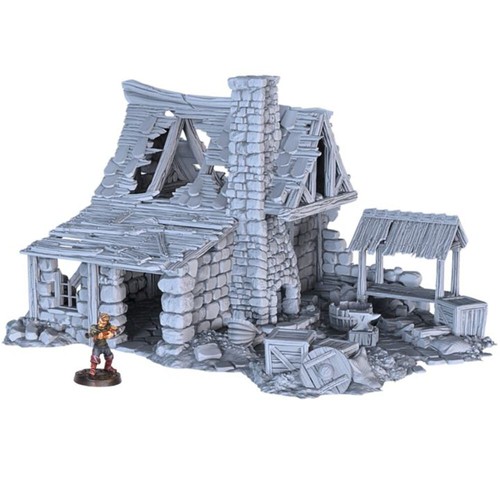 Ruined blacksmith 28mm dnd - ruined,