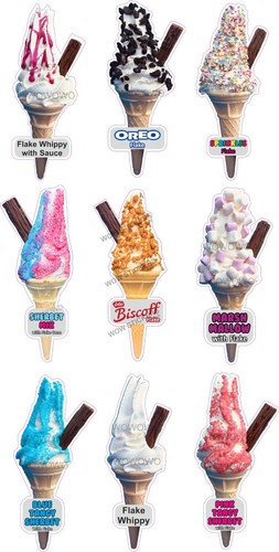 Ice cream van sticker - ice,