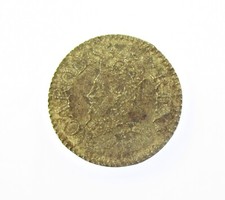 CHARLES I UNITE BRASS COIN WEIGHT - WITHERS 976