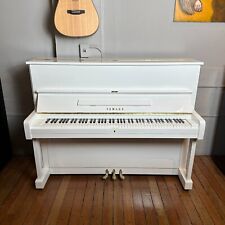 Yamaha U1 Upright Piano White
