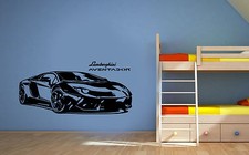 Lamborghini Aventador Vinyl Wall Stickers, Sports Car, Wall Decals Murals