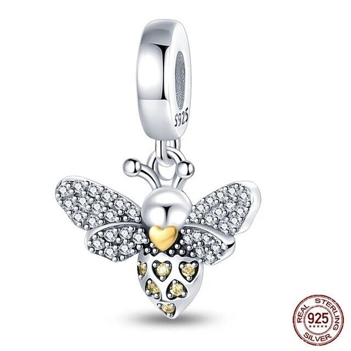 Sparkling bee dangle charm for - bee,