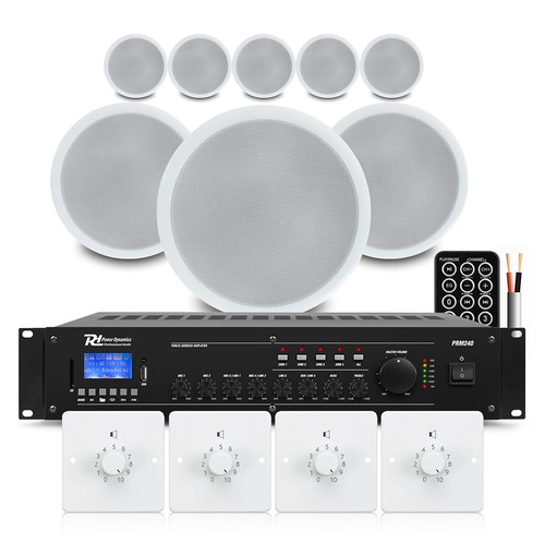 Zone background music system - 4-zone,