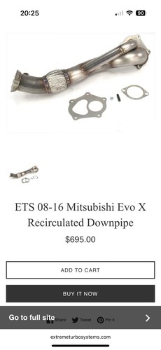 Mitsubishi evo ets downpipe - mitsubishi,